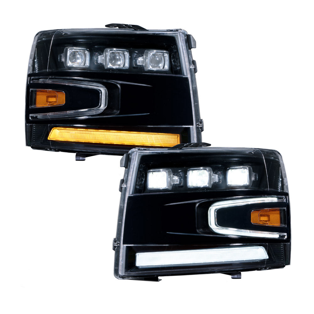 2007-2013 Chevrolet Silverado LED Projector Headlights Pair Form Lighting - premium lighting for vehicles.