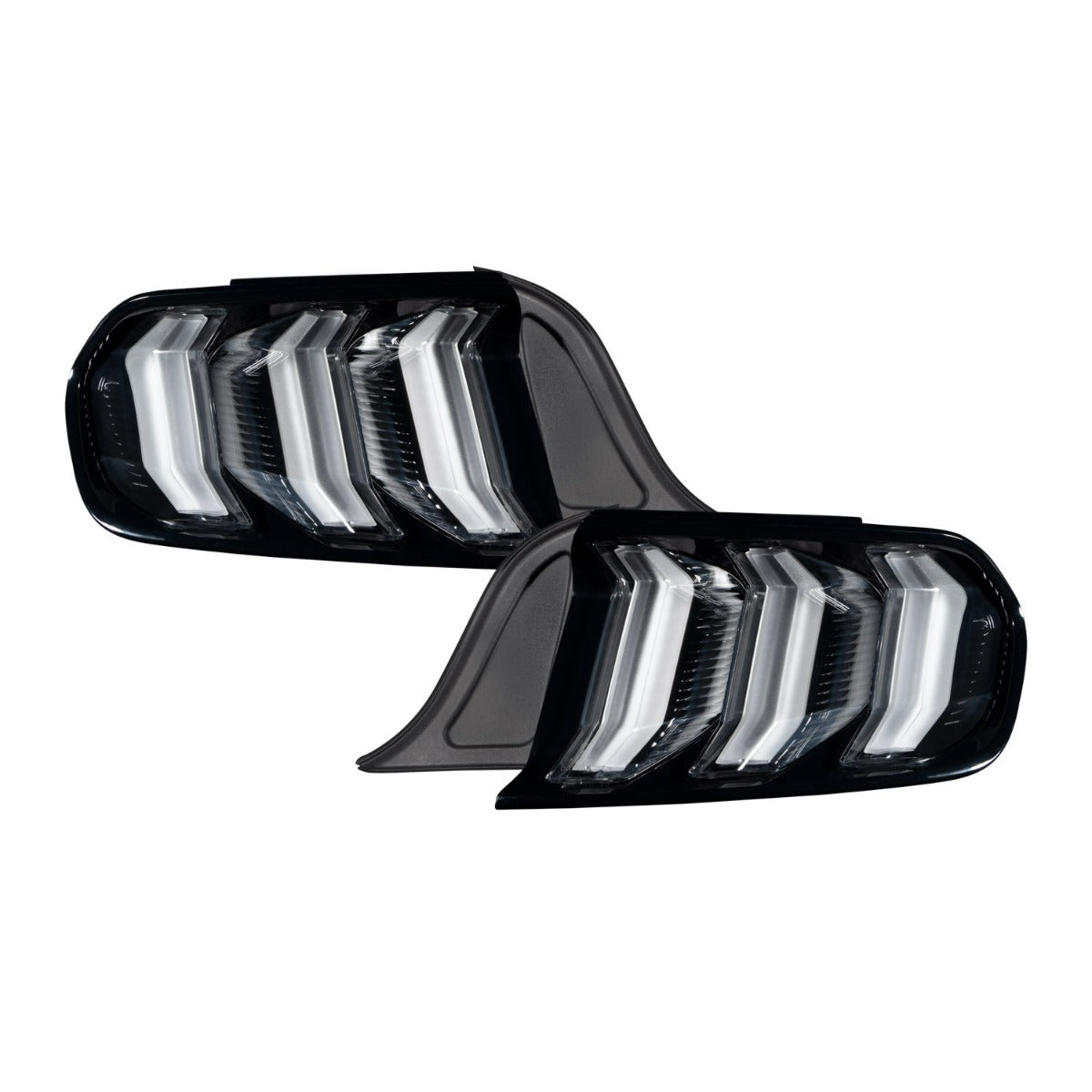 2015-2022 Ford Mustang LED Tail Lights Clear Pair Form Lighting - premium lighting for vehicles.