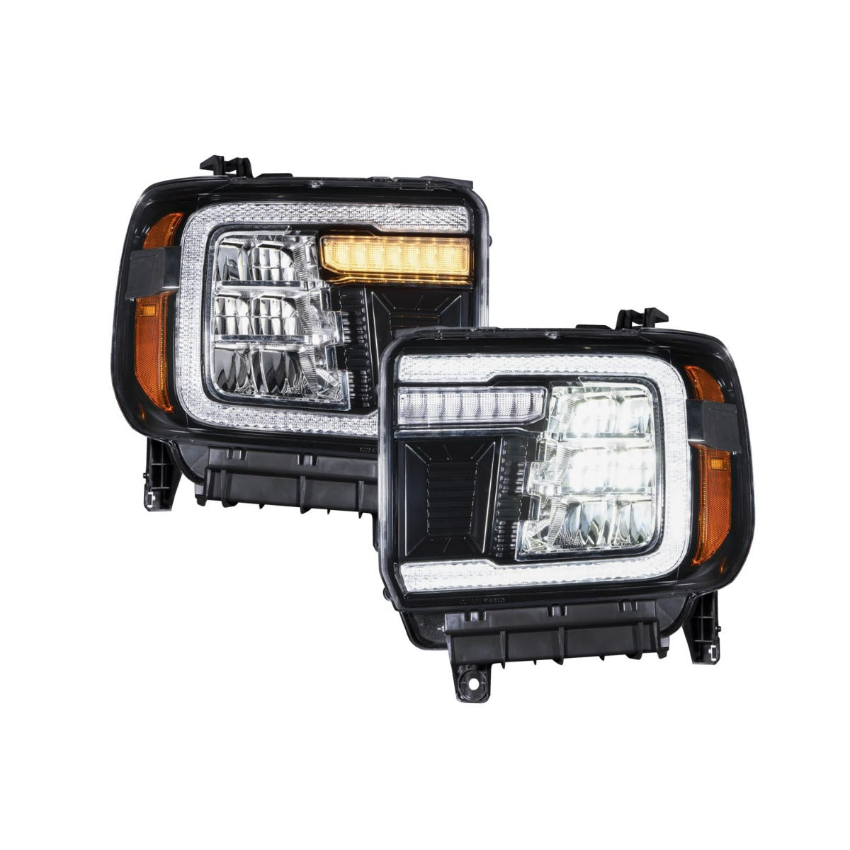 14-18 GMC Sierra 1500 and 15-19 GMC Sierra 2500/3500 LED Reflector Headlights Pair Form Lighting - premium lighting for vehicles.