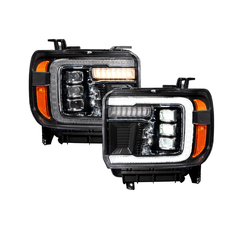 14-18 GMC Sierra 1500 and 15-19 GMC Sierra 2500/3500 LED Projector Headlights Pair Form Lighting - premium lighting for vehicles.