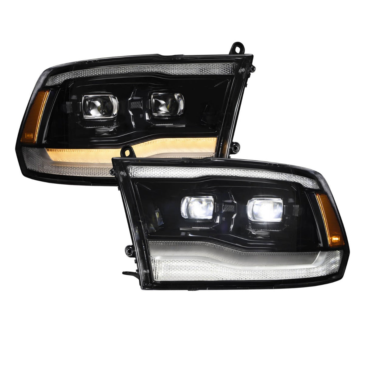 19-23 Ram 1500 Sequential LED Projector Headlights Pair Form Lighting - premium lighting for vehicles.
