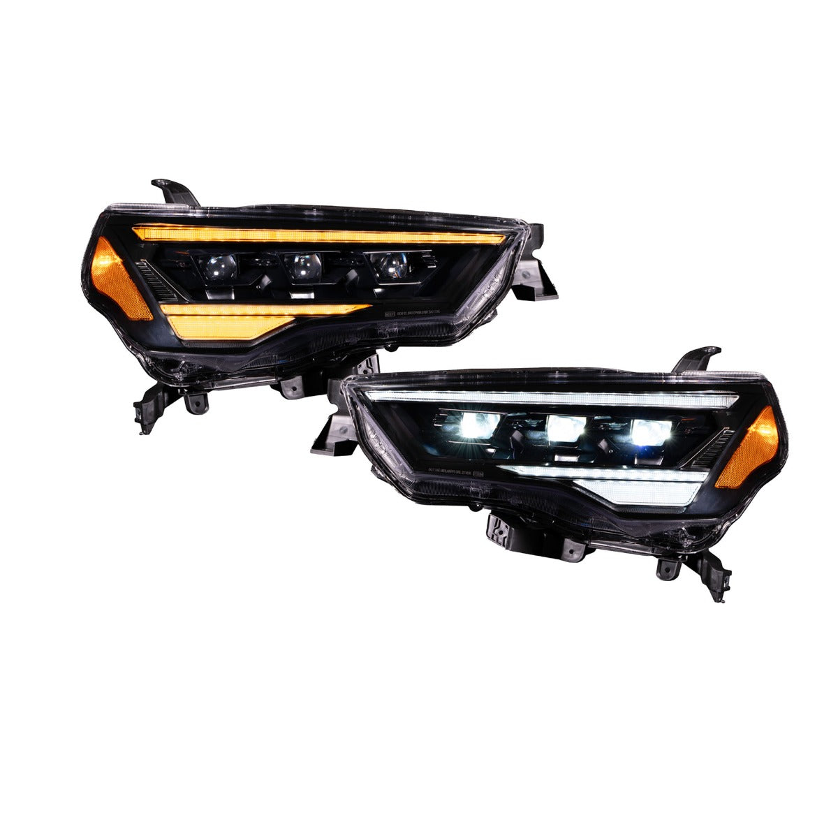 2014-2024 Toyota 4Runner Sequential LED Projector Headlights Pair Form Lighting - premium lighting for vehicles.