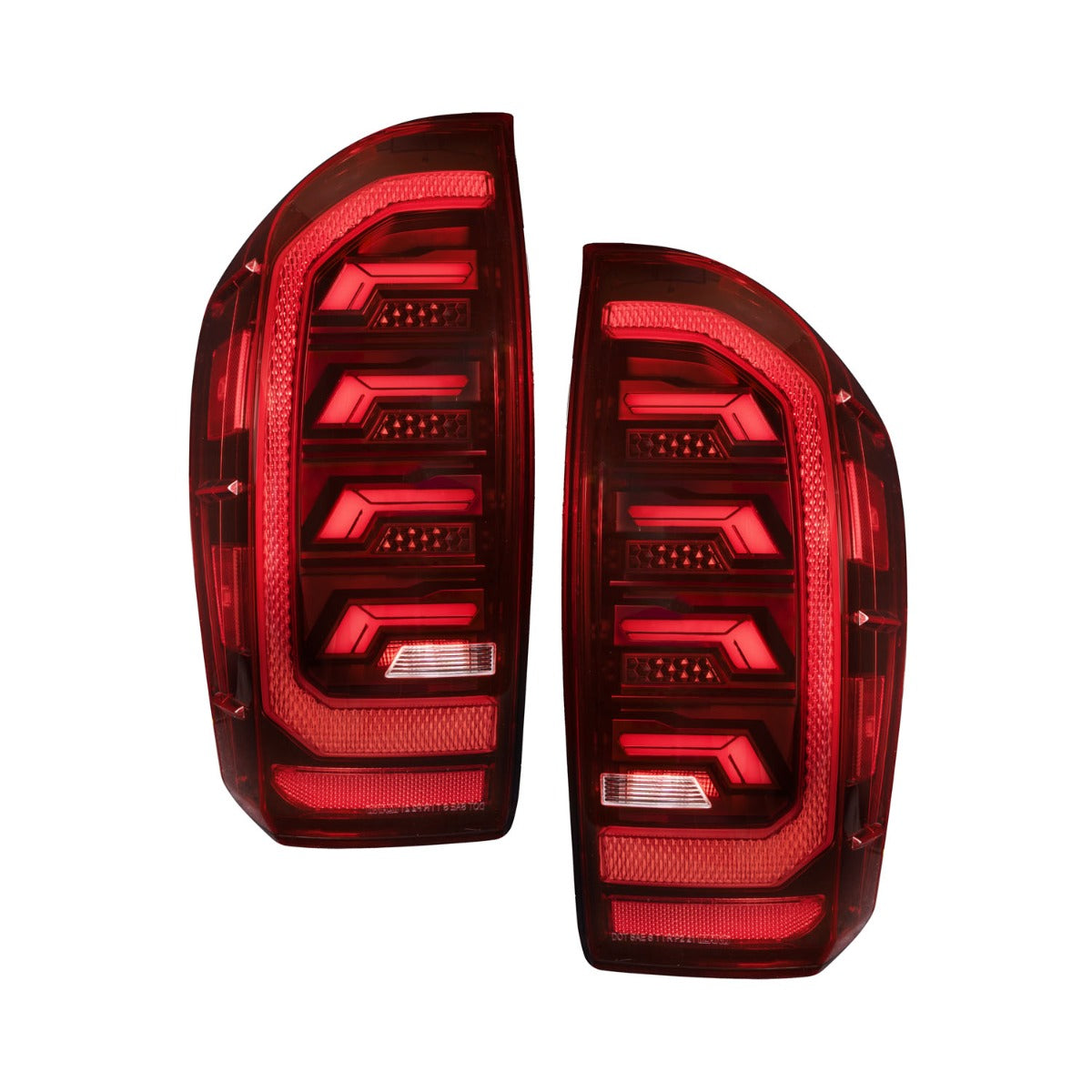 2016-2023 Toyota Tacoma LED Tail Lights, Red Pair Form Lighting - premium lighting for vehicles.