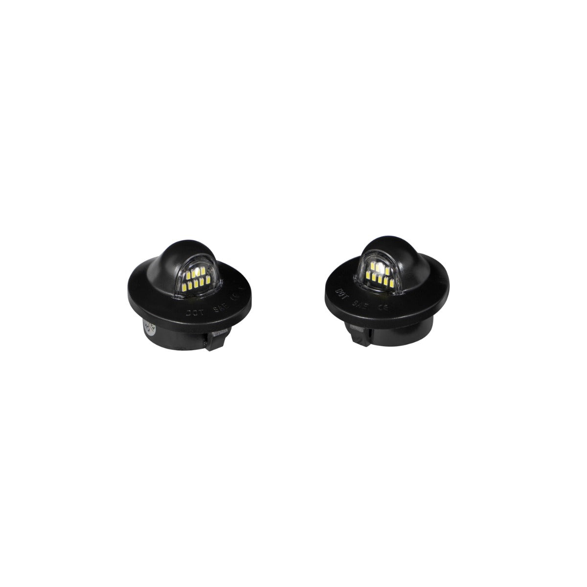1999-2016 Ford Super Duty LED License Plate Lights Pair, Clear Form Lighting - premium lighting for vehicles.