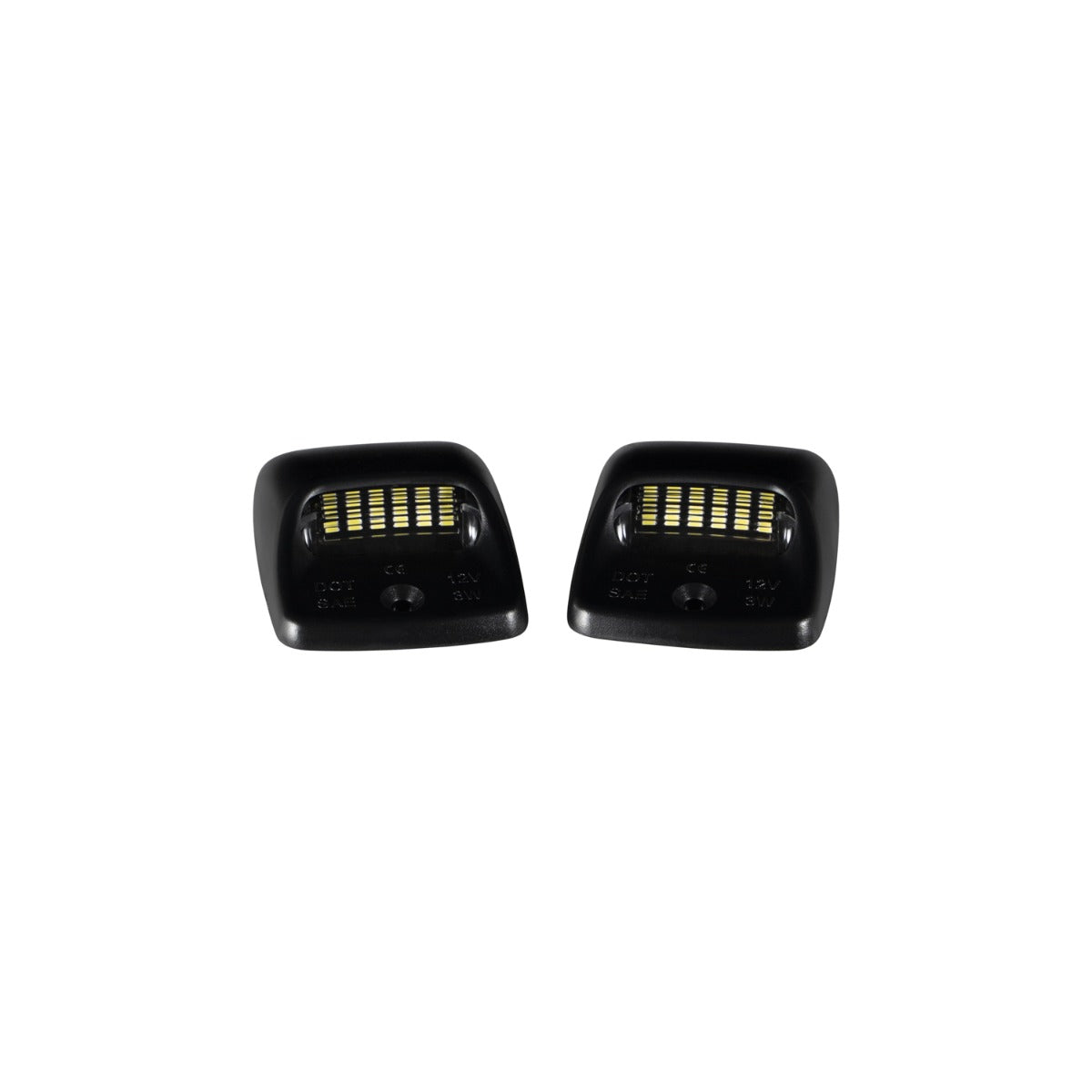 2000-2013 Toyota Tundra LED License Plate Lights Pair, Clear Form Lighting - premium lighting for vehicles.