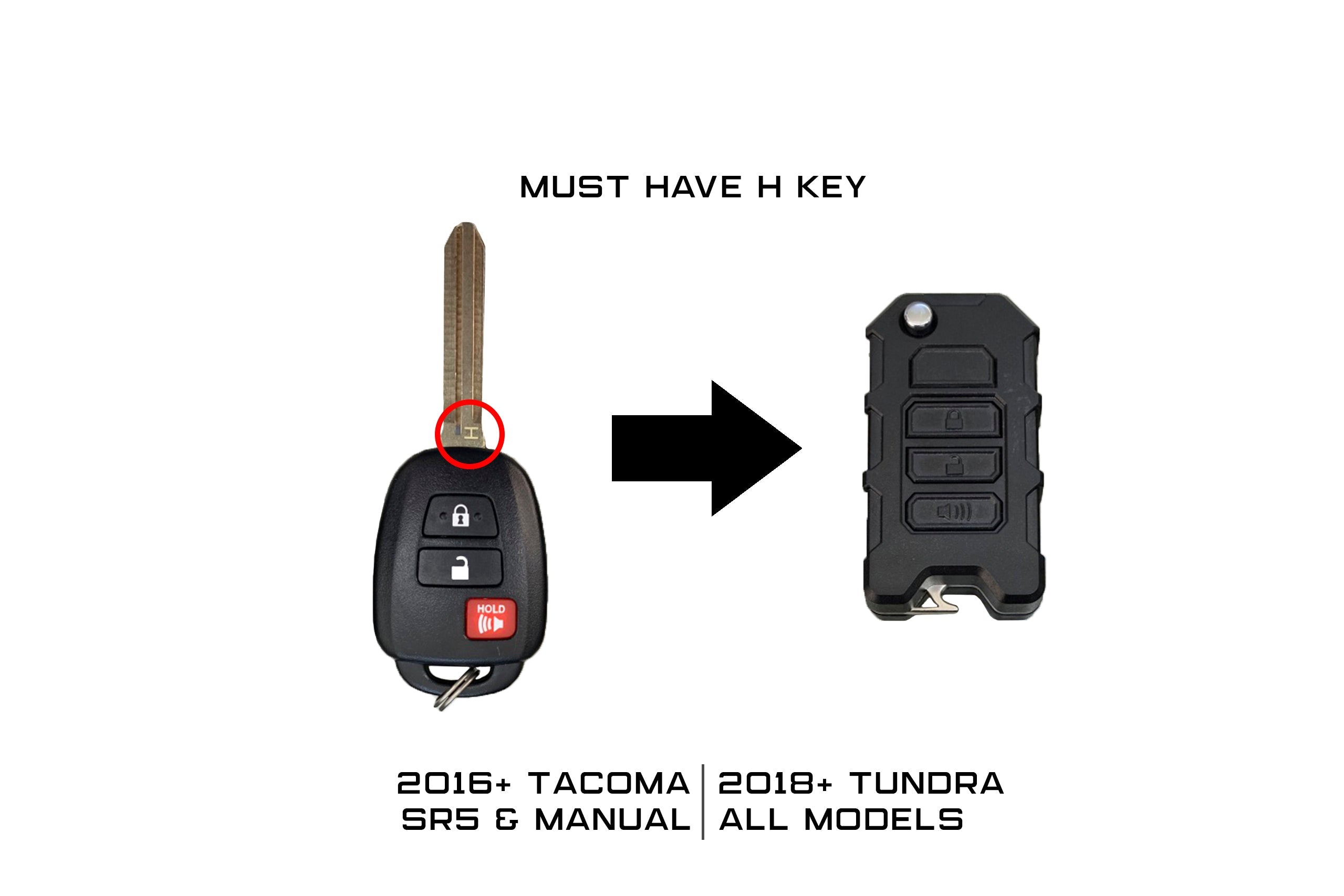 Toyota Flip Key Fob