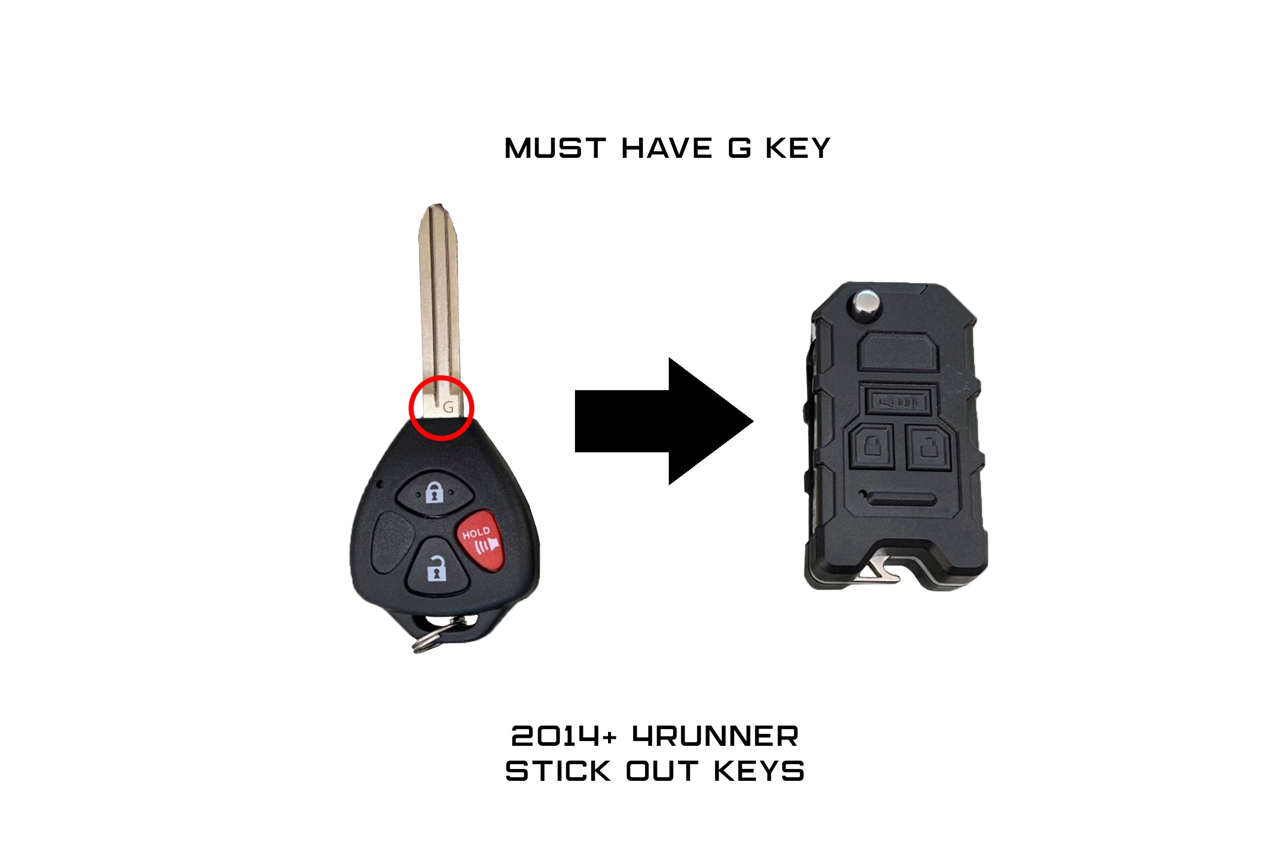 Toyota 4Runner Flip Key Fob